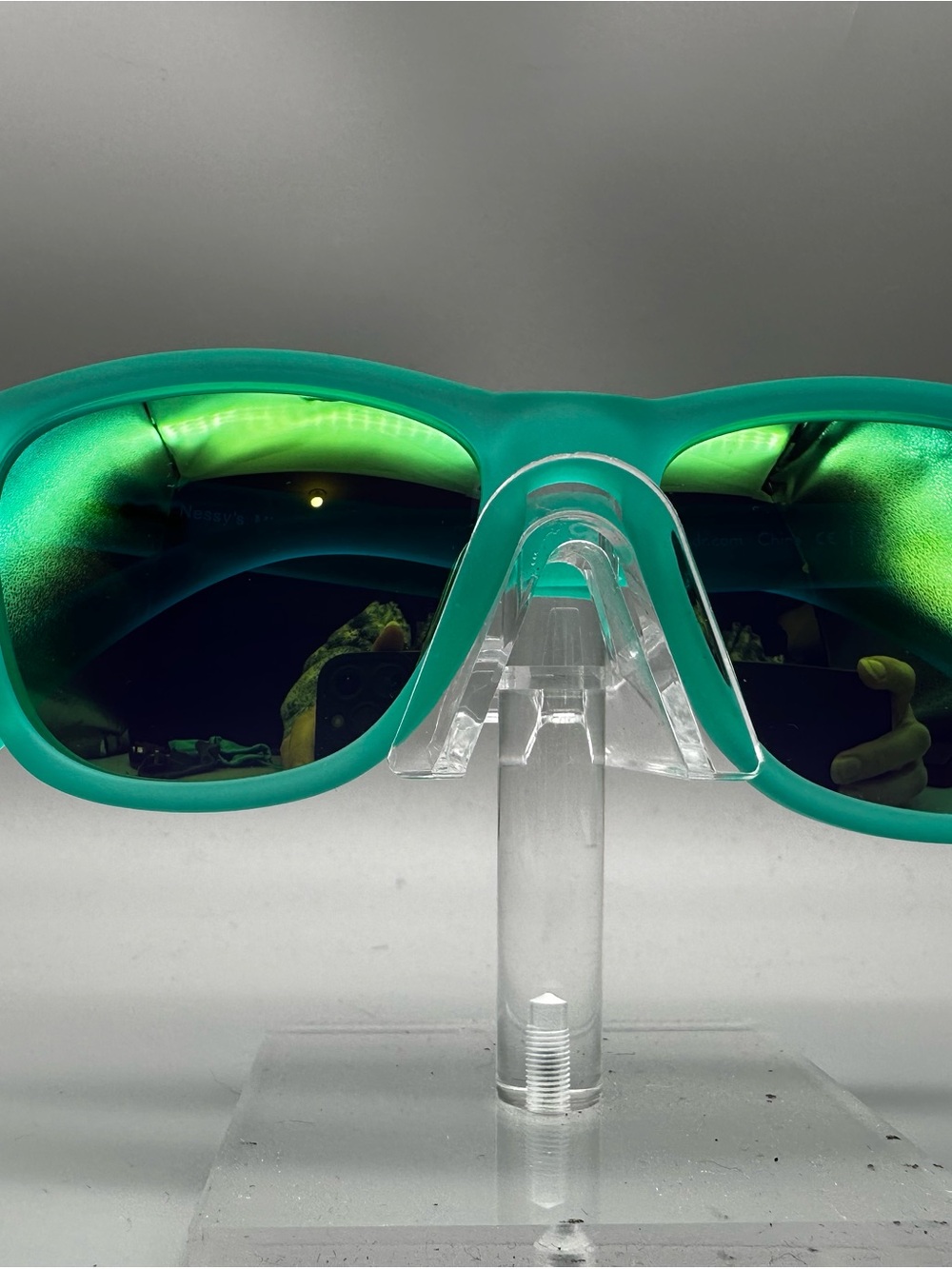 Goodr The OGs Sunglasses Nessys Midnight Orgy Teal Green Mirrored Polarized